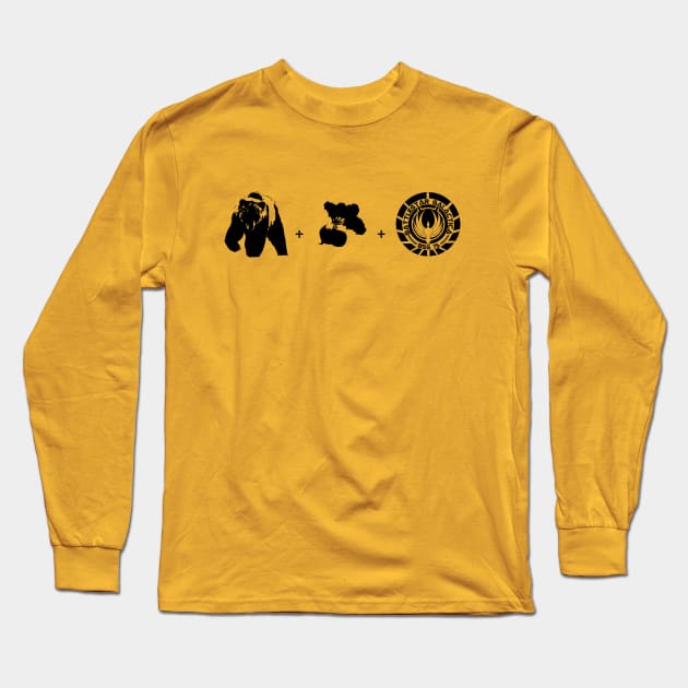 Bears + Beets + Battlestar Galactica. Long Sleeve T-Shirt by JurassicArt